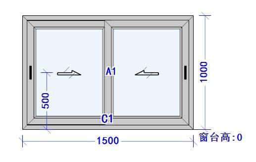 window sizes